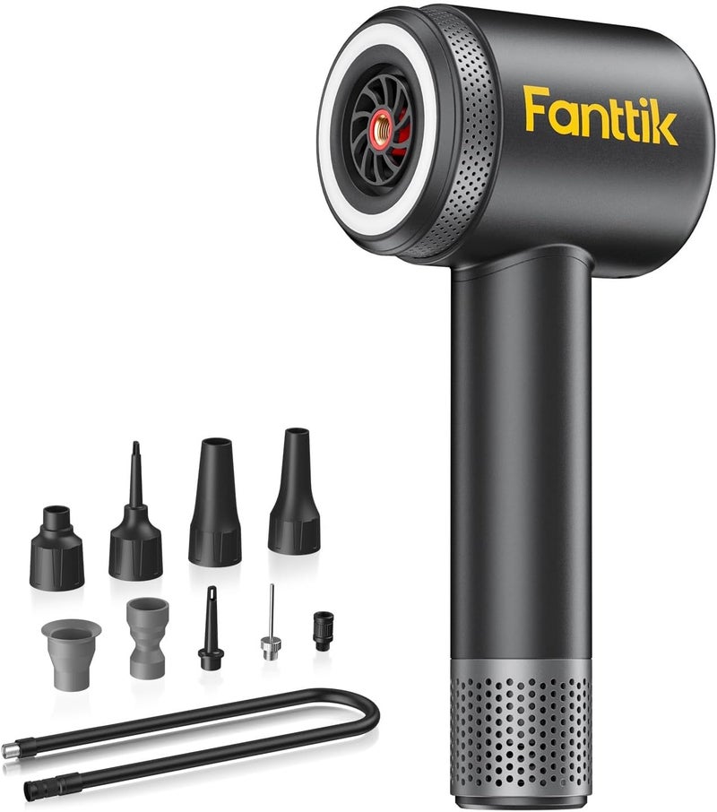 Fanttik X9 Classic Inflator/Blower 2-IN-1, Tire Inflator Portable Air Compressor with Light and Power Bank, 150PSI Cordless Air Pump for Car, Motorcycle, Bike, Ball, Air Mattress, Kayak, Swimming Ring - Image 1